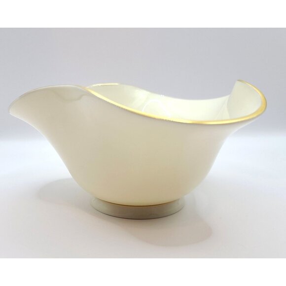 Lenox Devon Collection Gold 5" Bowl Trinket Candy Dish 24K Gilt Trim Made in USA - Picture 4 of 8